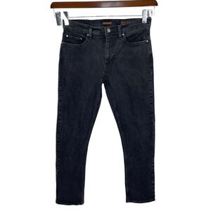 Murano Jeans Men 34x34 Black Evan Fit Extra Slim Stretch Denim Washed Goth Punk